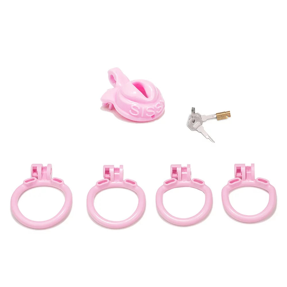 Pink Sissy Chastity Cage - Positive - image 1