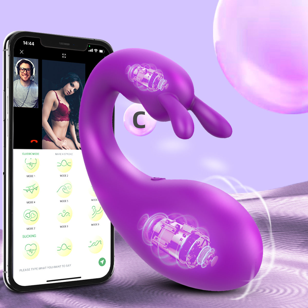 Triple Stimulation 2-in-1 Vibrator - image 0