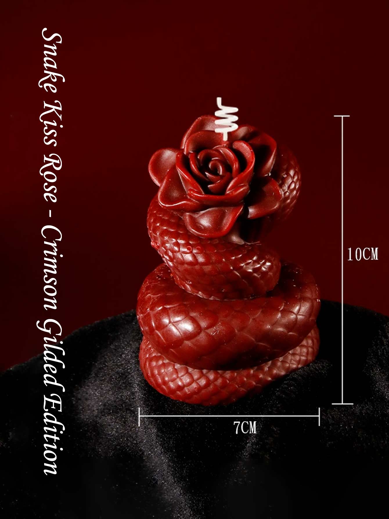 Serpent Rose Low-Temperature Candle - Gilded Red - image 5