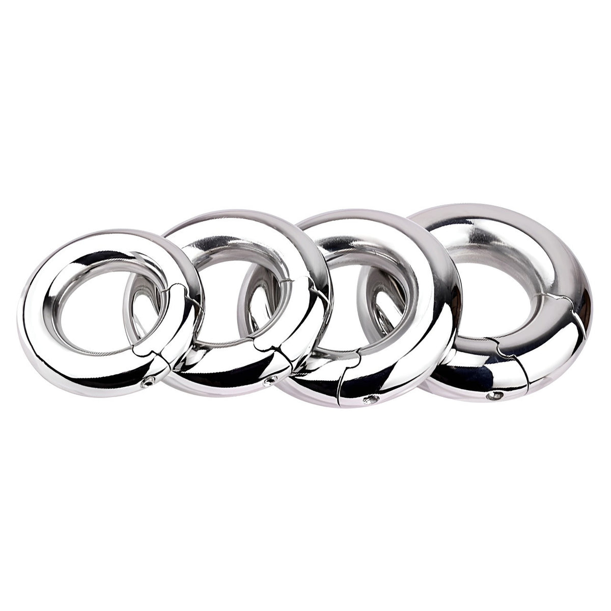 Stainless Steel Locking Cock Ring - image 5