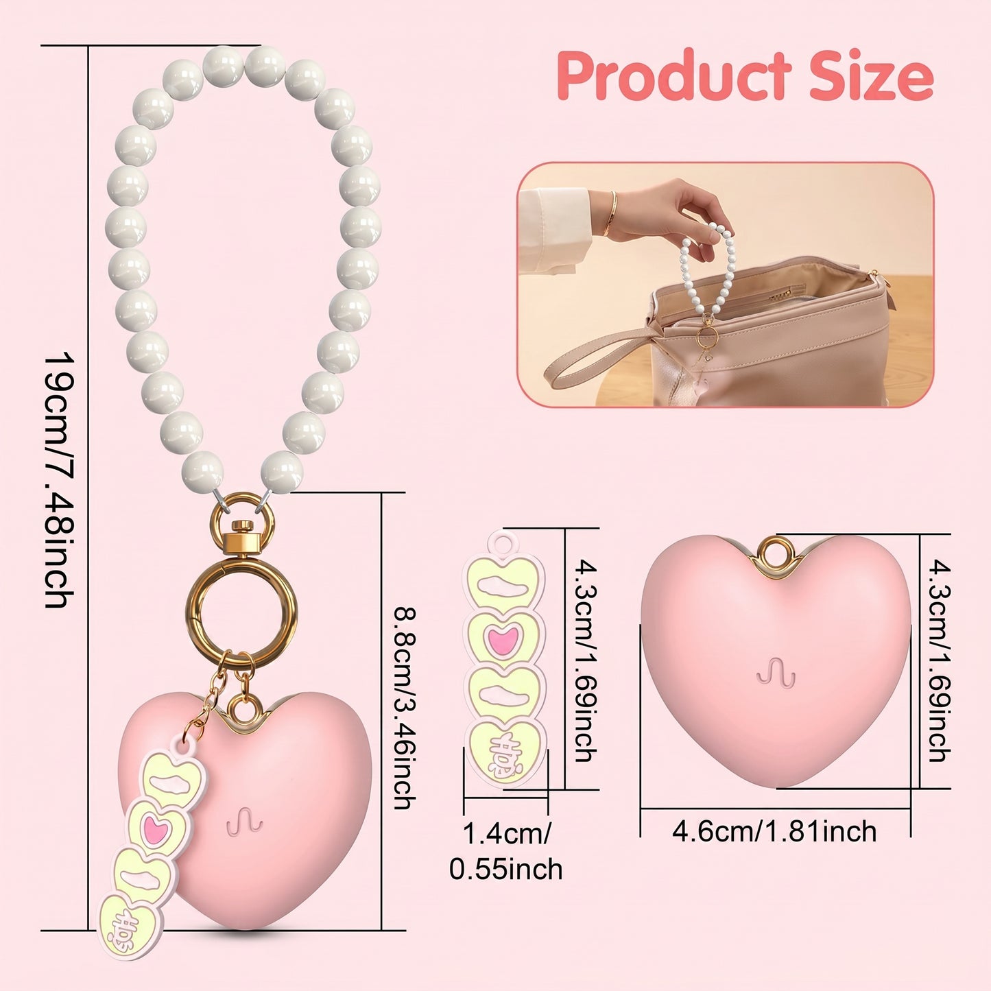 PearlCharm Heart Mini Vibrator - image 5