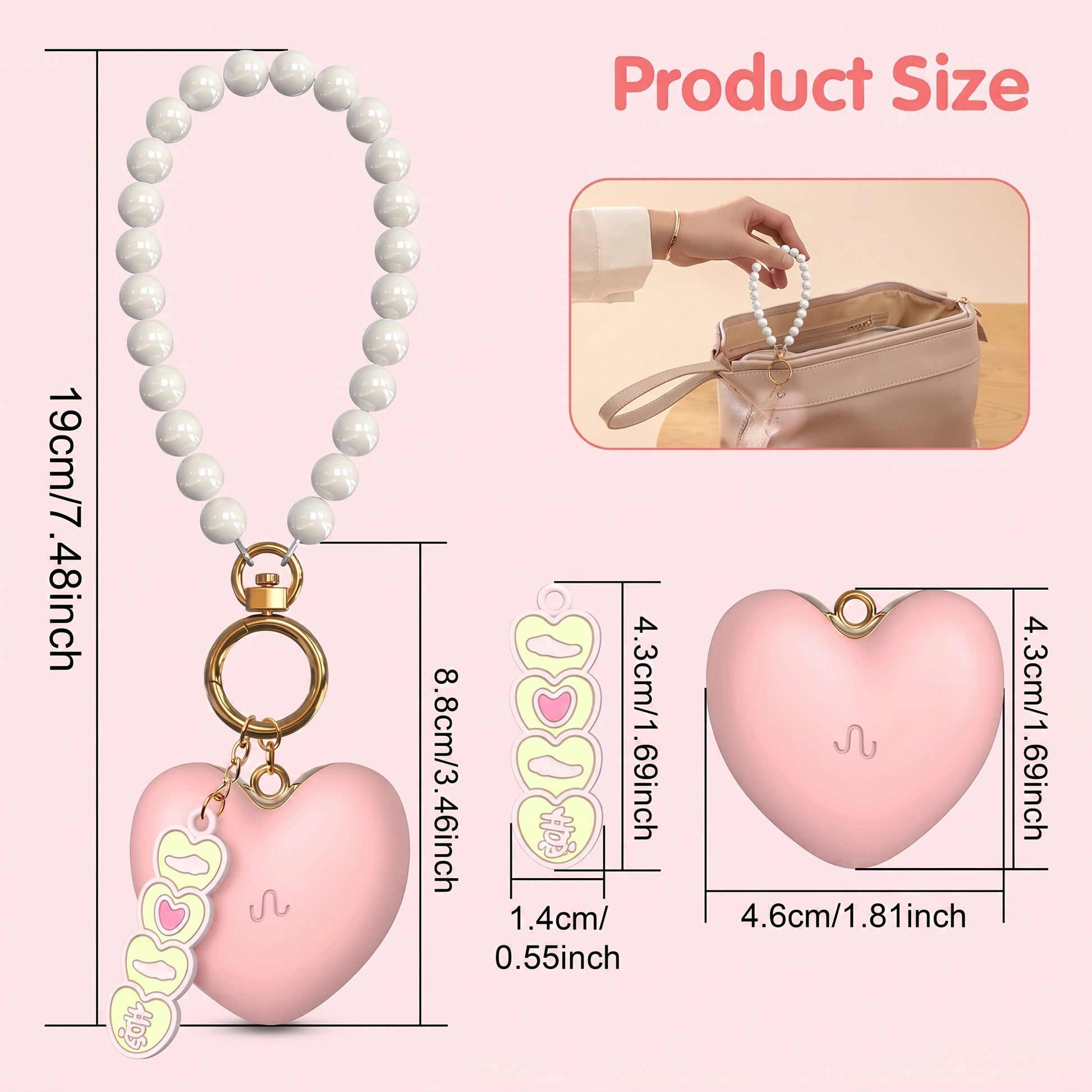 PearlCharm Heart Mini Vibrator - image 5