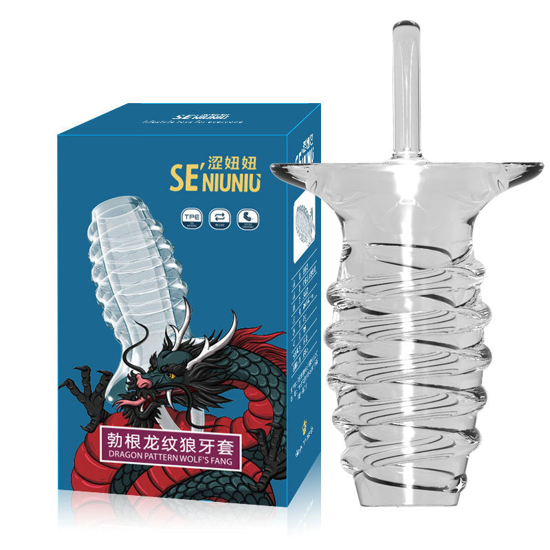 Reusable Penis Cock Sleeve Silicone Enlargement Sex Toys - A - image 1