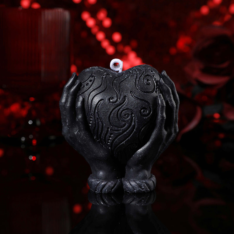 Hands Holding Heart Sensual Candle – Low-Temperature - image 2