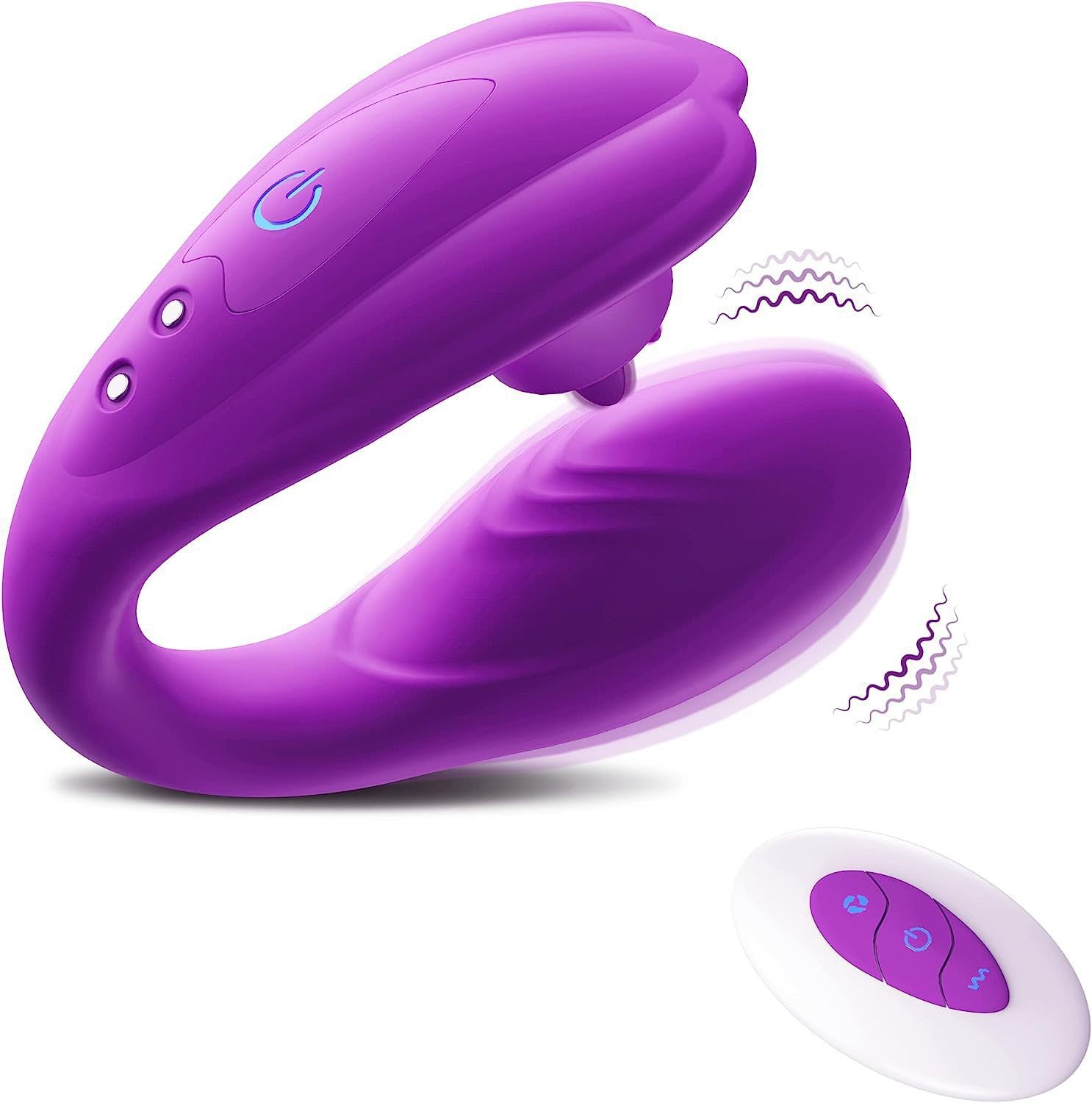 Remote Control Vibrator With 10 Licking Vibration Modes Clitoris G-Spot Stimulator - Purple - image 7