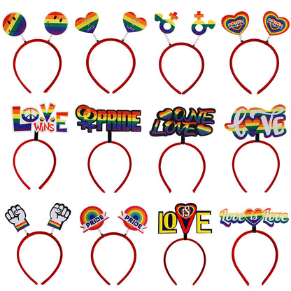LGBT Headband Pride Month Accessory Rainbow Headband - image 0