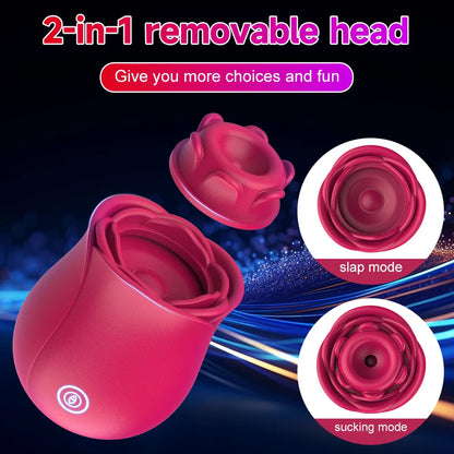 Clitoral Sucking & Slapping Vibrator – Rose Toy for Intense Pleasure - image 3