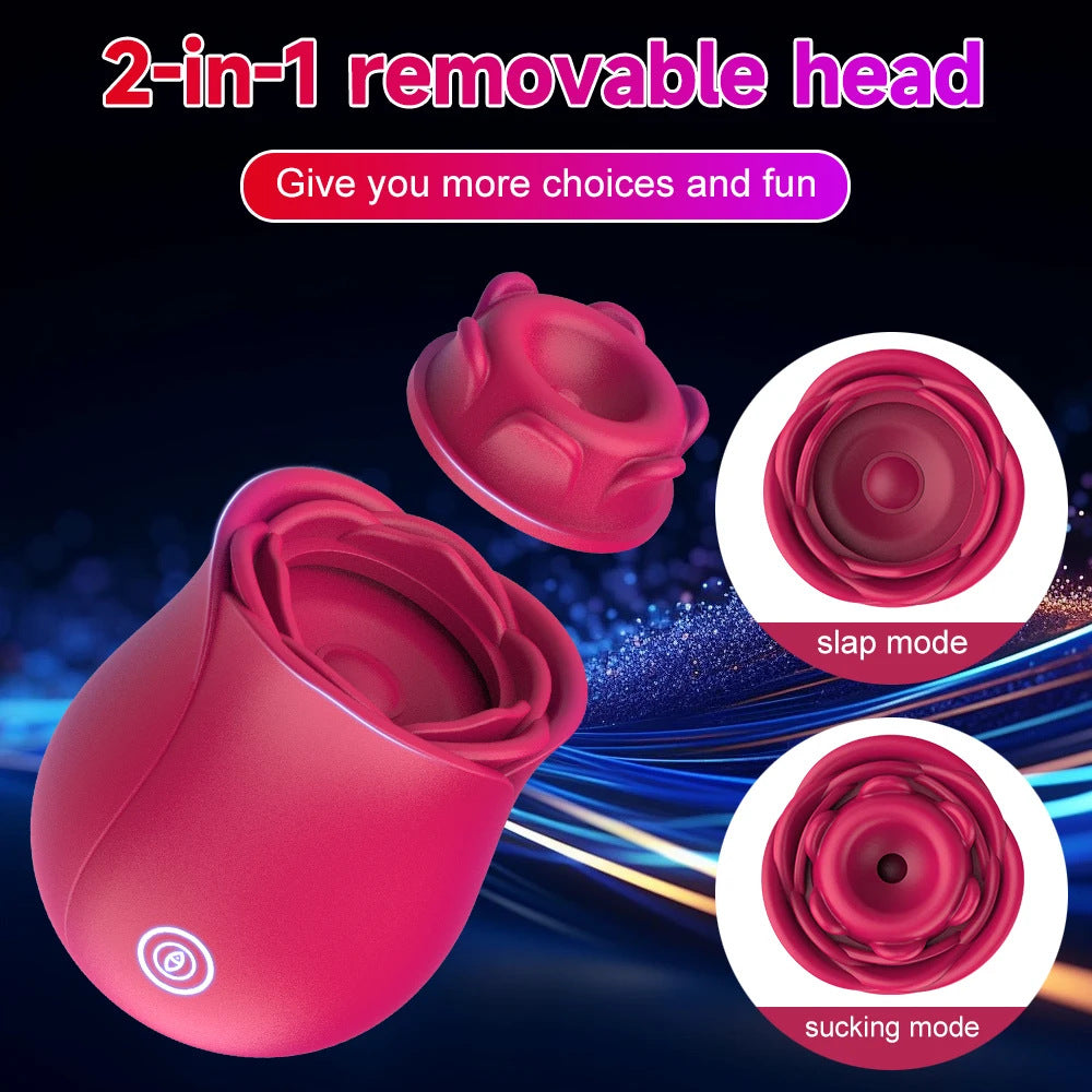 Clitoral Sucking & Slapping Vibrator – Rose Toy for Intense Pleasure - image 3