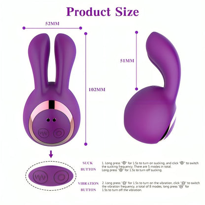 Bunny Bliss Dual Stimulation Clitoral Suction & Vibration Rabbit Vibrator - image 6