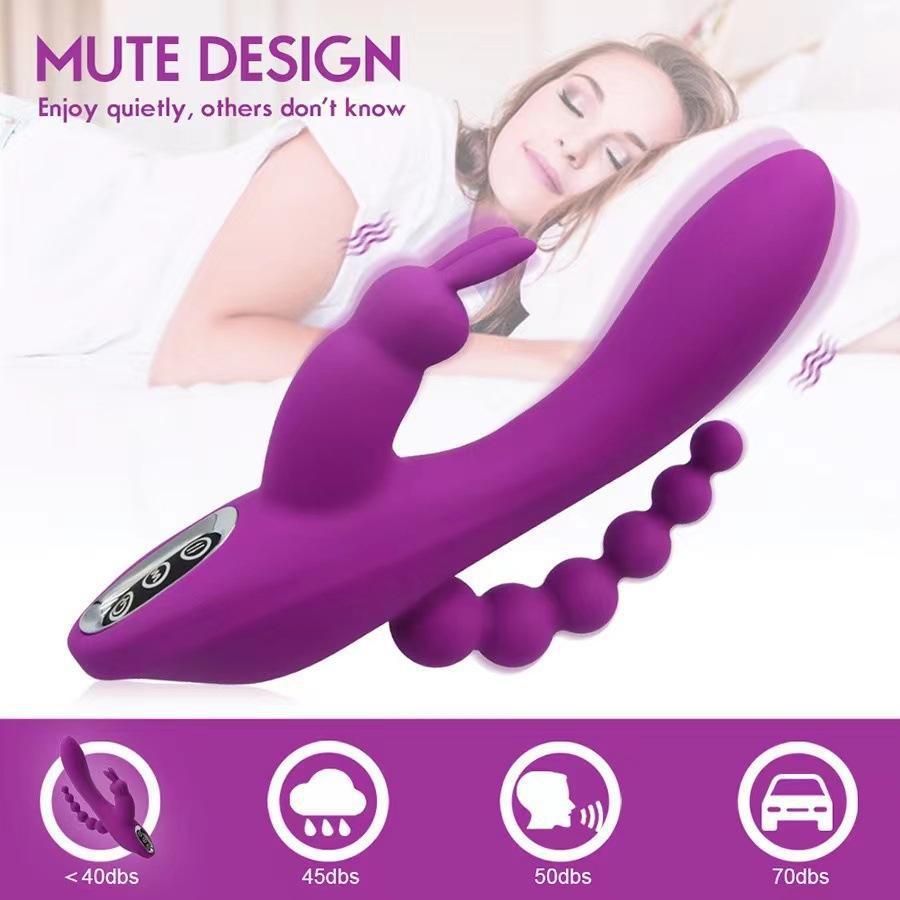 3 in 1 Rabbit Anal Dildo Vibrator 7 G spot Modes - image 2