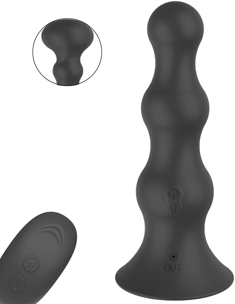 Wireless Inflatable Silicone Vibrating Butt Plug - image 1