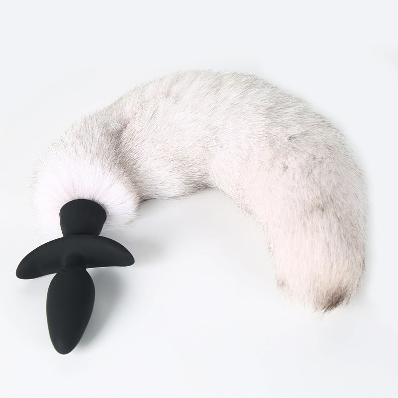 Detachable Fox Tail Silicone Anal Plug - Orchid FoxTail - image 5