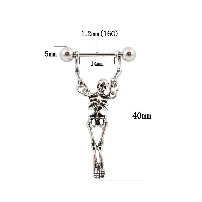 Skeleton Nipple Ring - image 1
