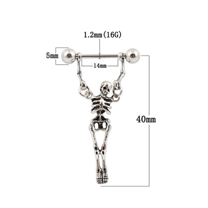 Skeleton Nipple Ring - image 1