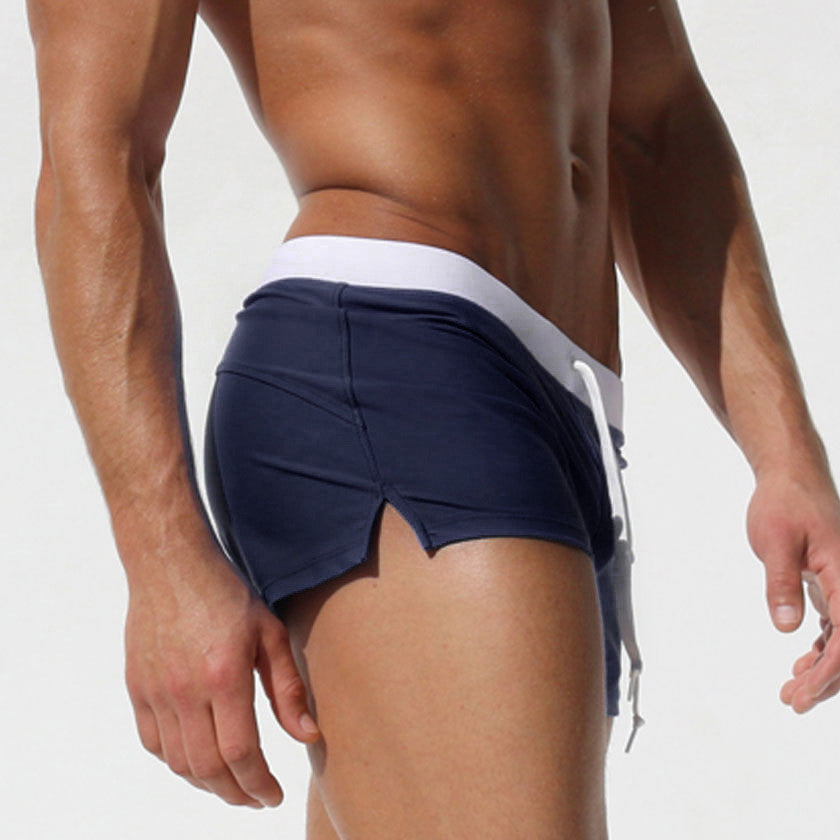 Square Cut Swim Trunks Men Underwear - Navy - XXL - image 14