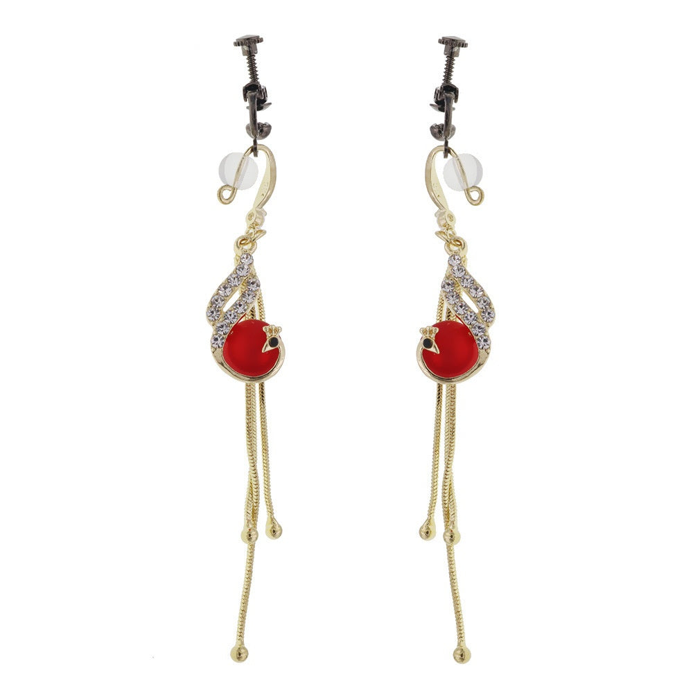 Red Tassels Nipple Clamps - Red - image 0