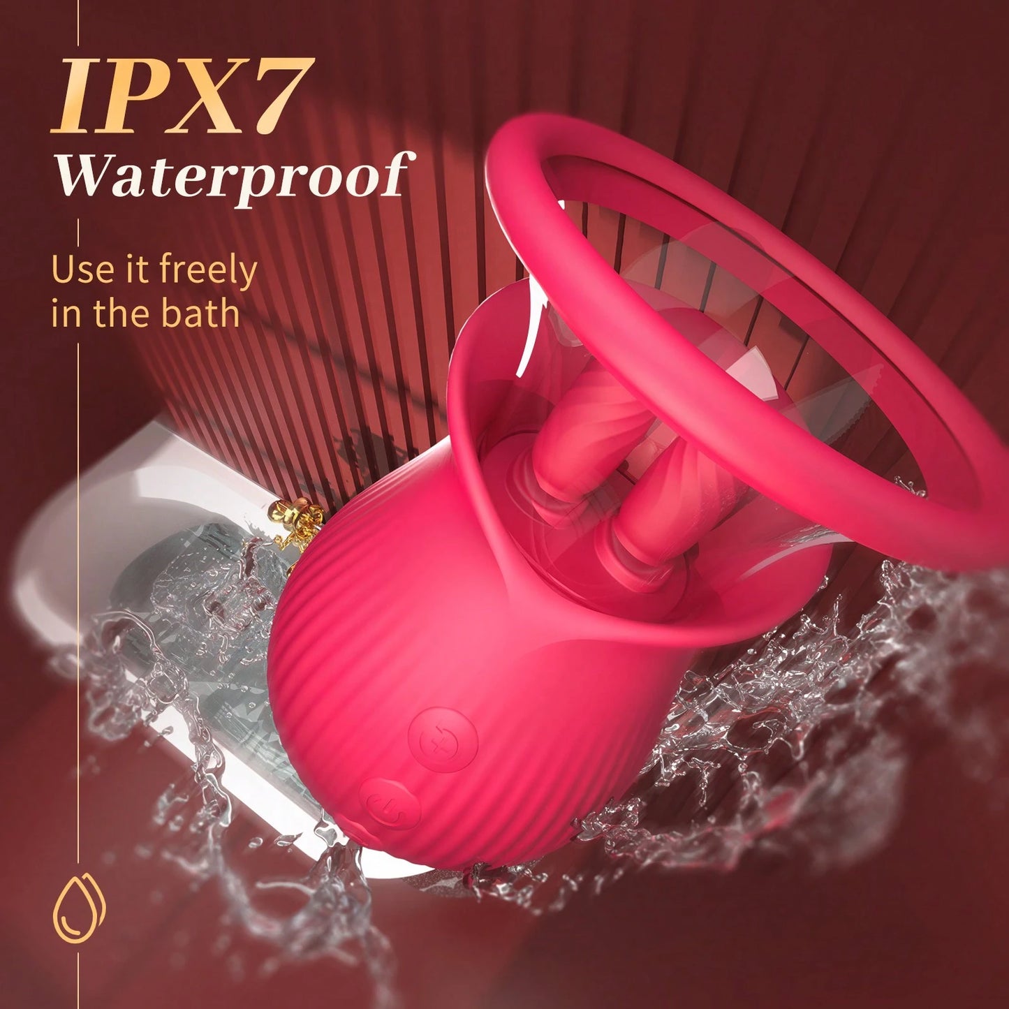 3in1 Rose Sex Toy With 2 Suction Cups - image 6