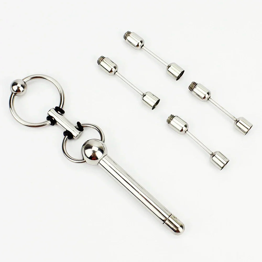 Urethral Sounding Detatchable Penis Plug Stretching - image 2