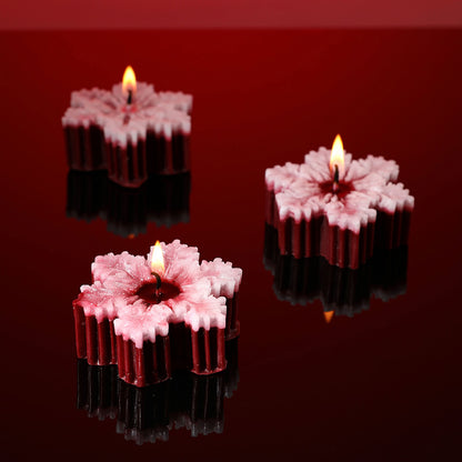 Christmas Snowflake Candles - image 3