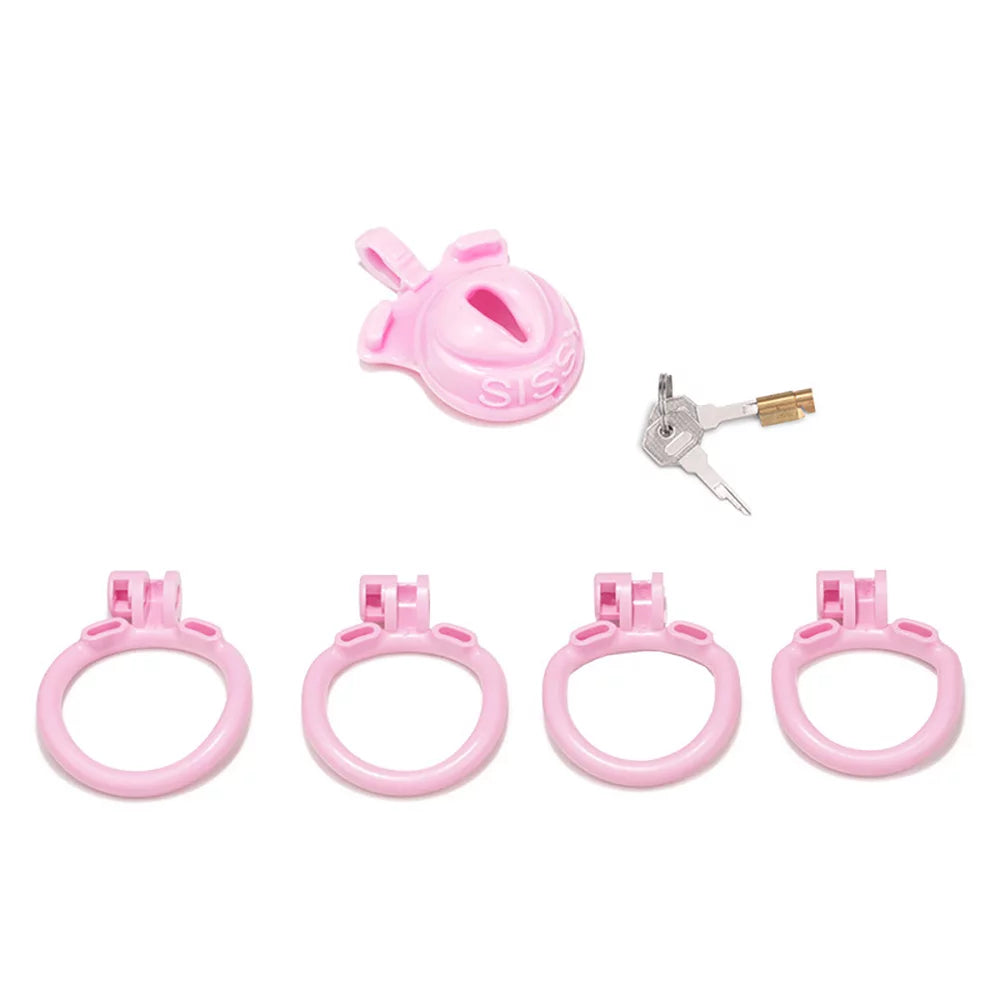 Pink Sissy Chastity Cage - Negative - image 3