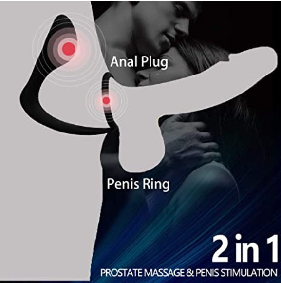 Silicone Butt Plug & Cock Ring Sex Life Enhancer - image 2