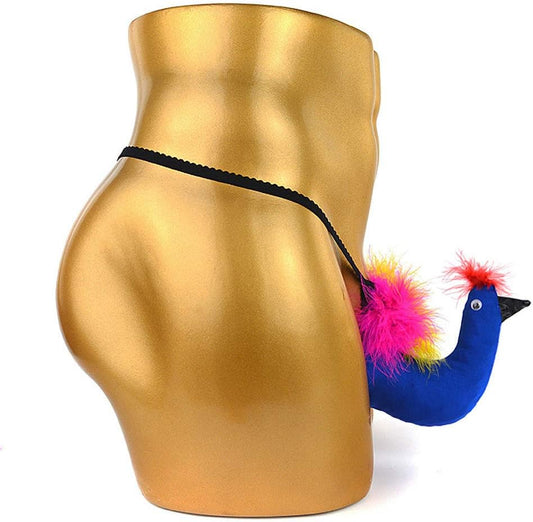 Men's Funny Big Bird Penis Pouch Thong - image 1