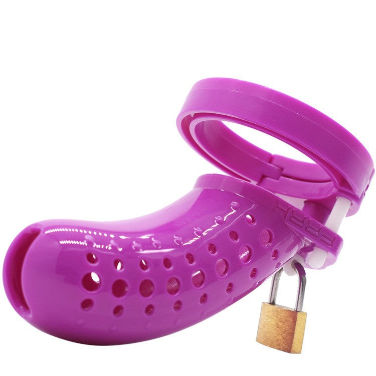 The Stockade Clear Cage Male Chastity Device - Purple - image 3
