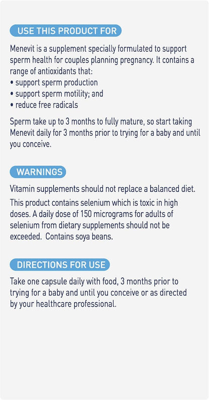 Sperm Health Support 90 CAPS: combination of vitamins - image 2