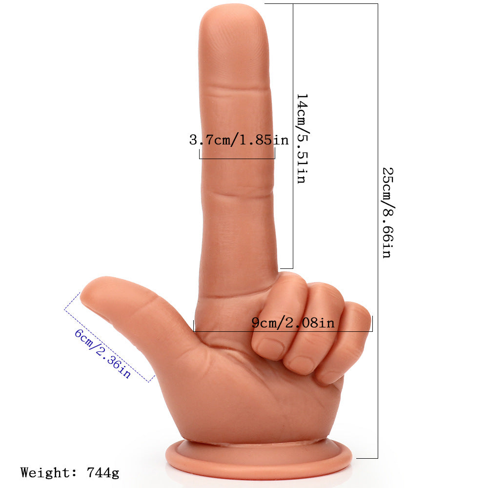 8.66'' Realistic Finger Dildo - image 3