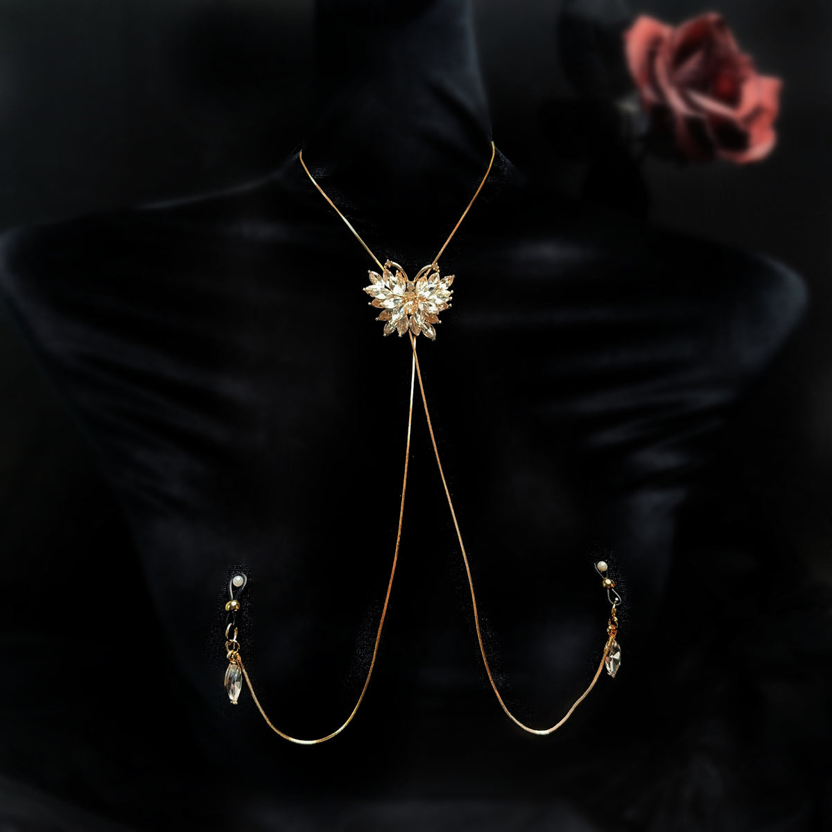 Pollen & Prey Nipple Clamp - Golden Butterfly - image 9