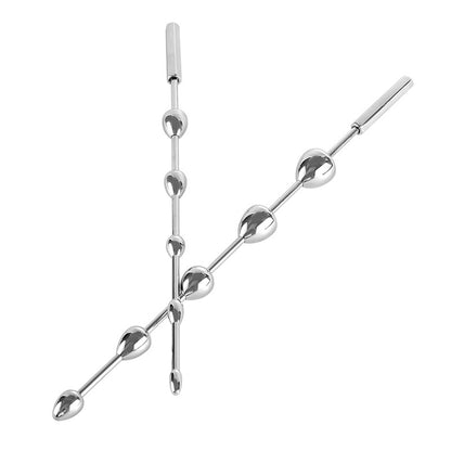 Stainless Steel Beaded Urethral Sounding Rod - image 3