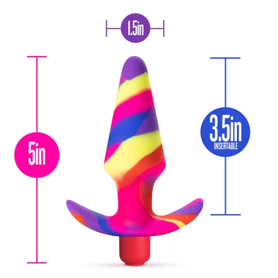 Avant Free Spirit Scarlet 5-Inch Vibrating Anal Plug - image 0