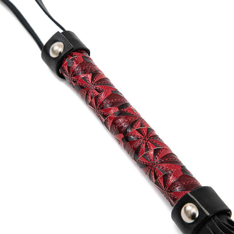 High-quality Leather Whip With Braided Handle - image 2