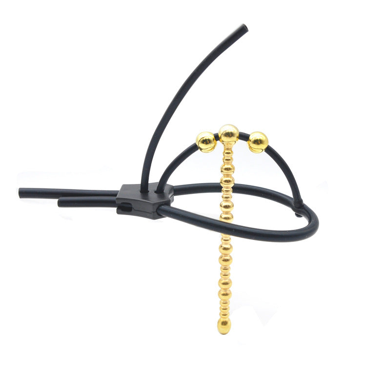 Zeus Vigor Corona Electro Urethral Sound Insert Penis Plug - Gold - image 0
