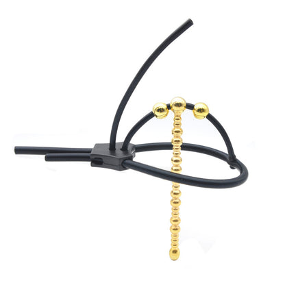 Zeus Vigor Corona Electro Urethral Sound Insert Penis Plug - Gold - image 0