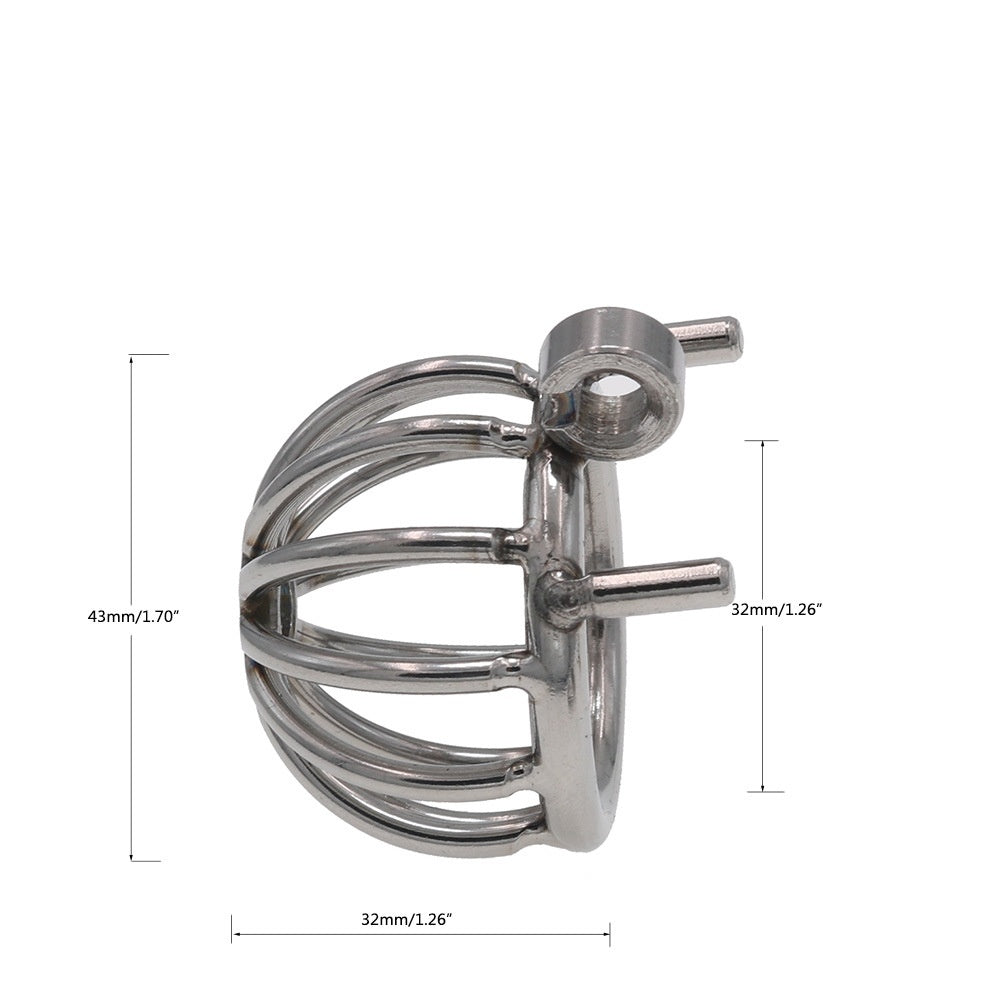 Stainless Steel Male Chastity Cage with Secure Lock - image 0