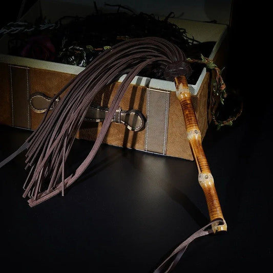 Bamboo & Leather Flogger - image 1
