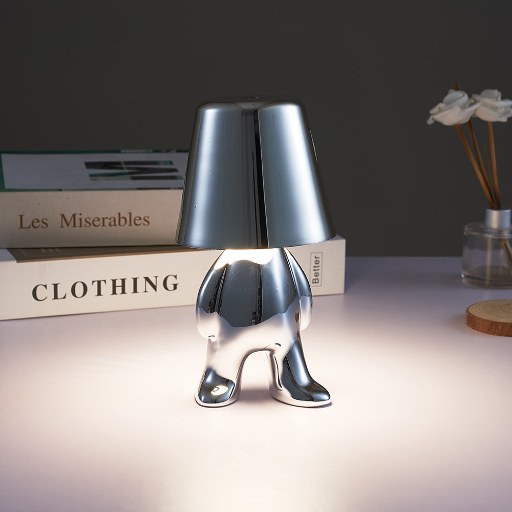 Thinkers Lamp Brothers Chrome Cordless Table Lamp Usb Rechargeable