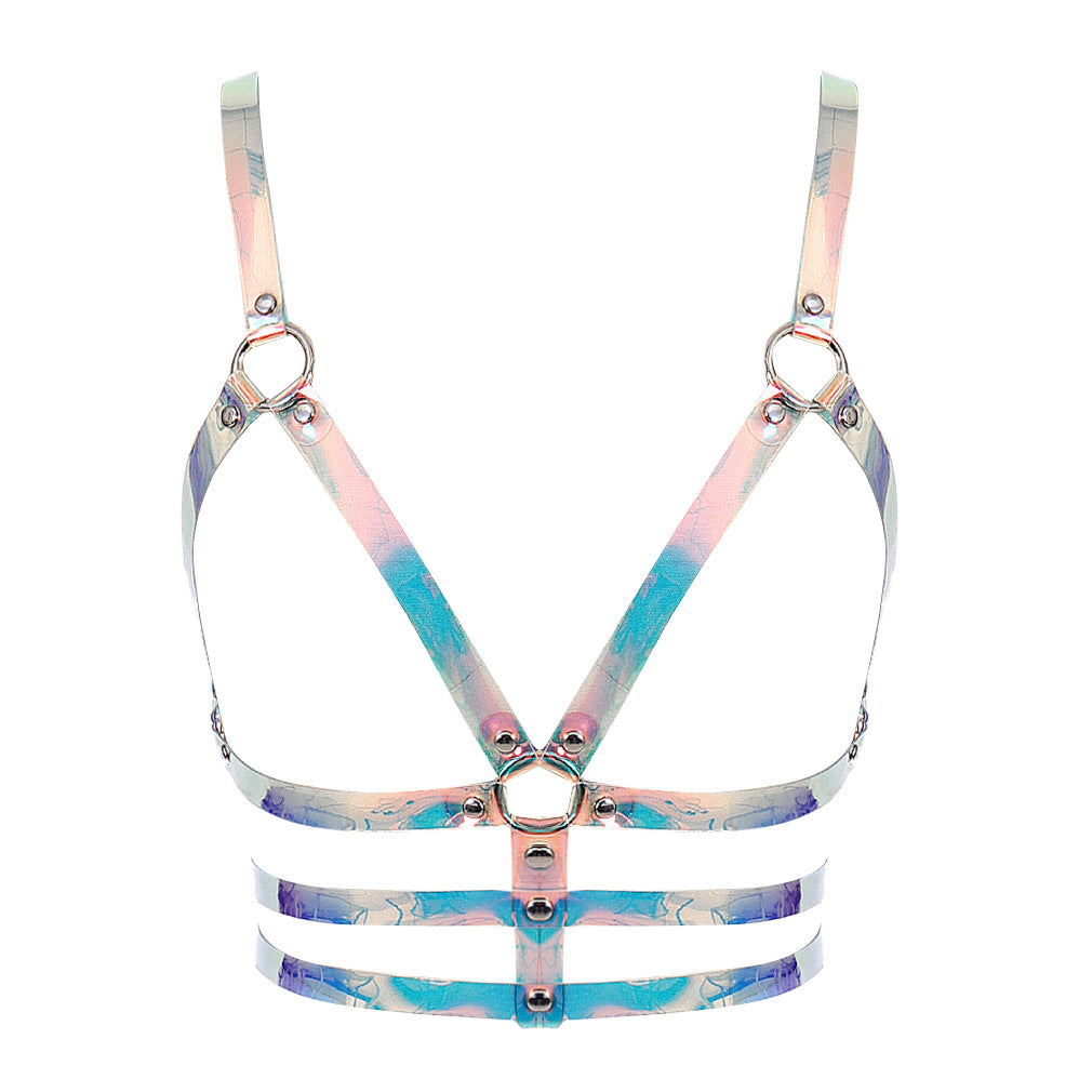 Laser-Cut Body Chain Harness - Multicolor - image 0