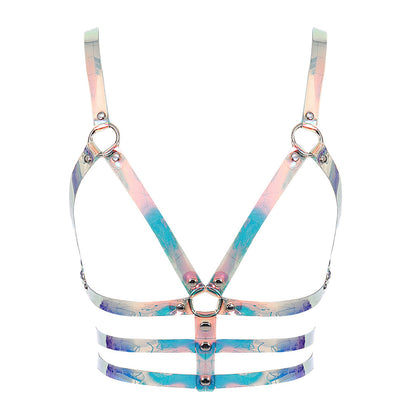 Laser-Cut Body Chain Harness - Multicolor - image 0