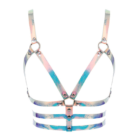 Laser-Cut Body Chain Harness - Multicolor - image 0