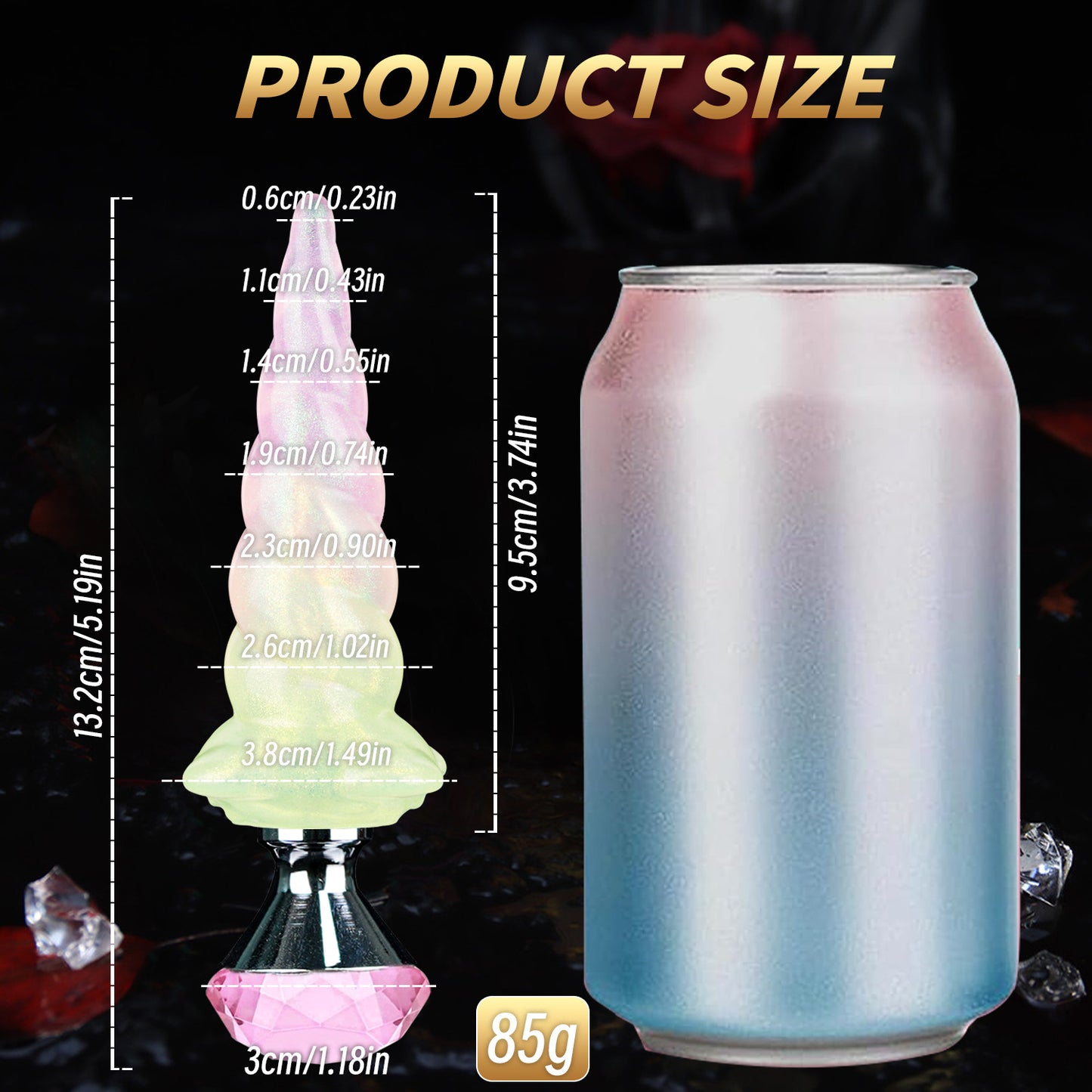 5.19'' Candy Glow Unicorn Plug - image 3