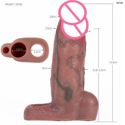 Open-ended Realistic Penis Sleeve - E - image 4