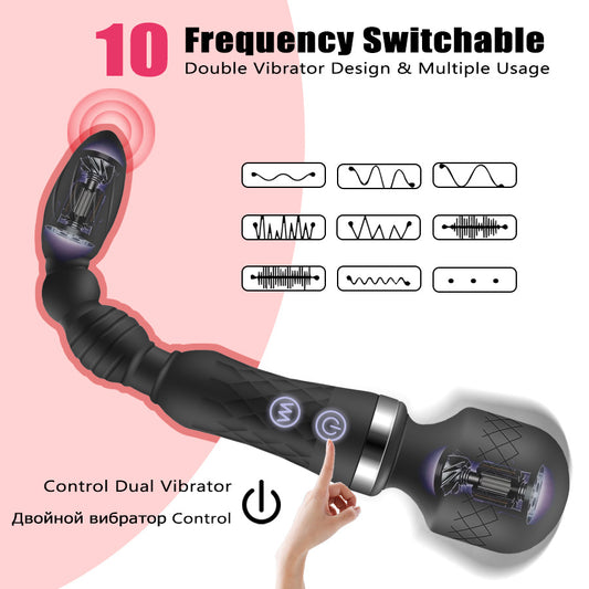 SilkVibe Whisper – Waterproof Couples Wand - image 1