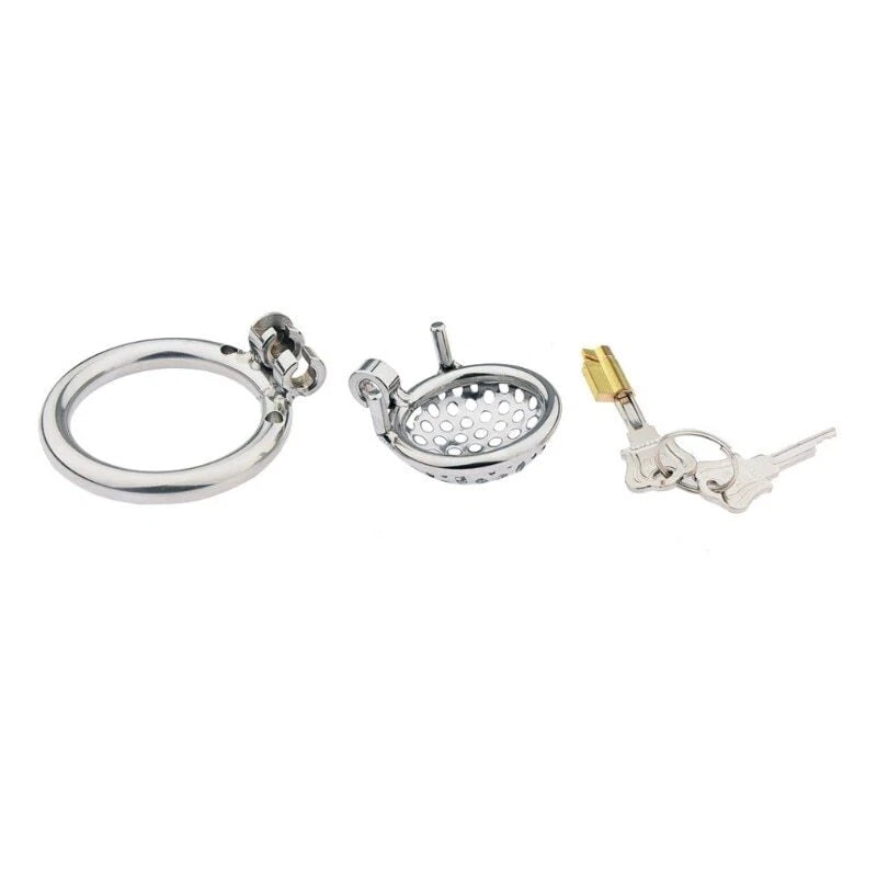 1.28'' Diameter Lightweight Stainless Steel Chastity Cage - image 6