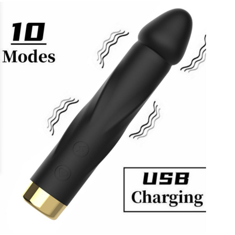 Anal Beads Vibrator – 10-Speed Silicone Massager for Prostate/G-Spot - B - Black - image 13