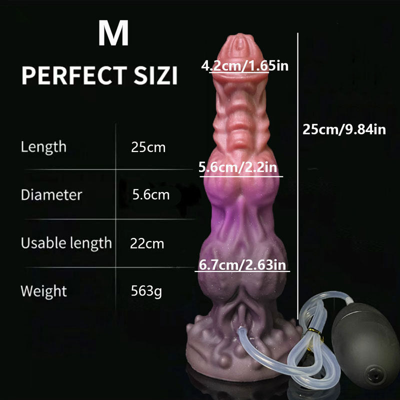 Ejaculating Squirting Monster Alien Dildo - M - image 4