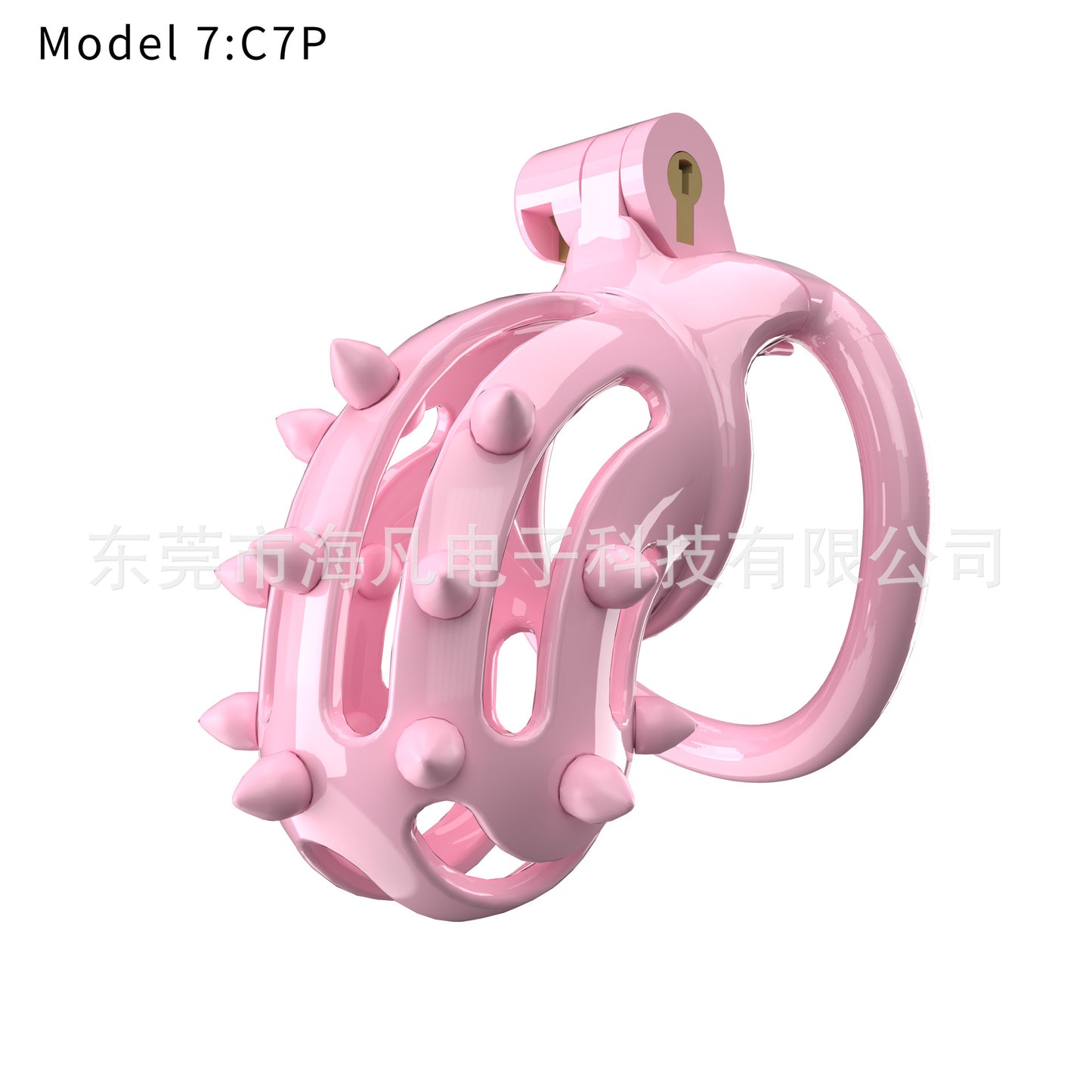 Chastity Cage with Spikes & 4 Rings - image 0