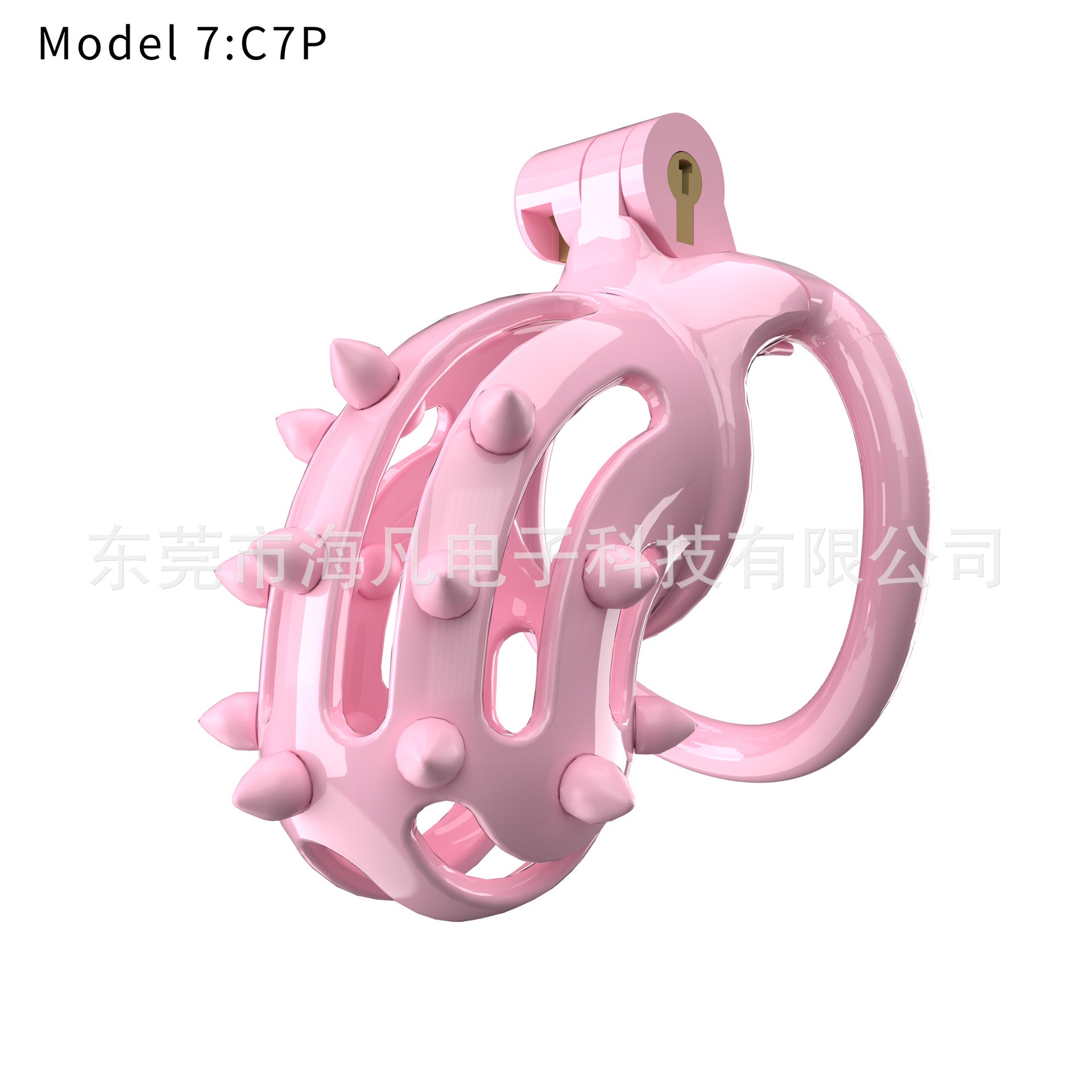 Chastity Cage with Spikes & 4 Rings - image 0