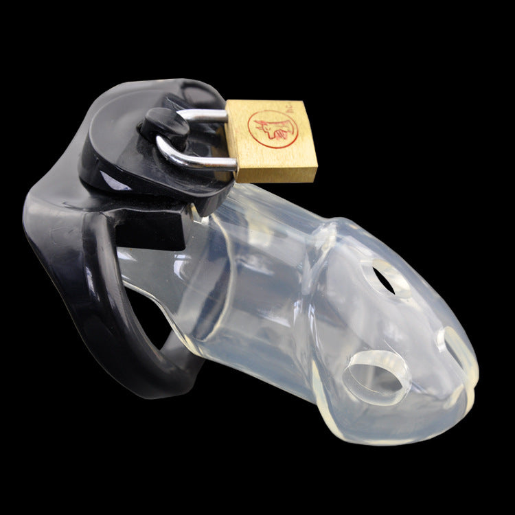 Caught Red Handed Locking Cock & Ball Chastity Set - MEGA Deal - Clear - image 0